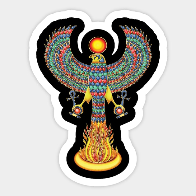 Phoenix Rising - Iconic Sticker by Magmata